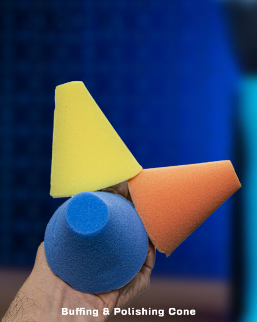 ٣ قطع إسفنج مخروطية  Buffing & Polishing Cone Sponge